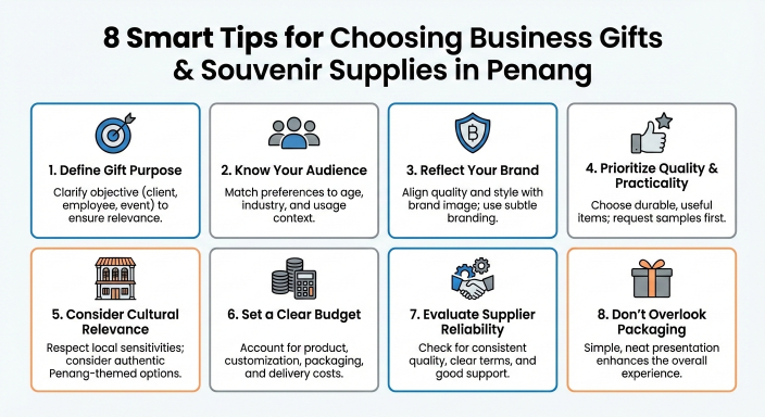 8 Smart Tips for Choosing Business GIfts & Sourvenir Supplies in Penang